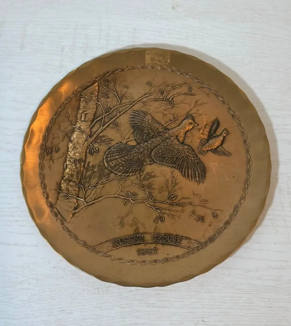 Vintage Wendell August Forge Solid Bronze 1987 Ruffed Grouse